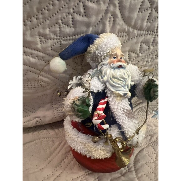 Vintage Fabric Mache Christmas Holiday Ornament - Picture 4 of 7